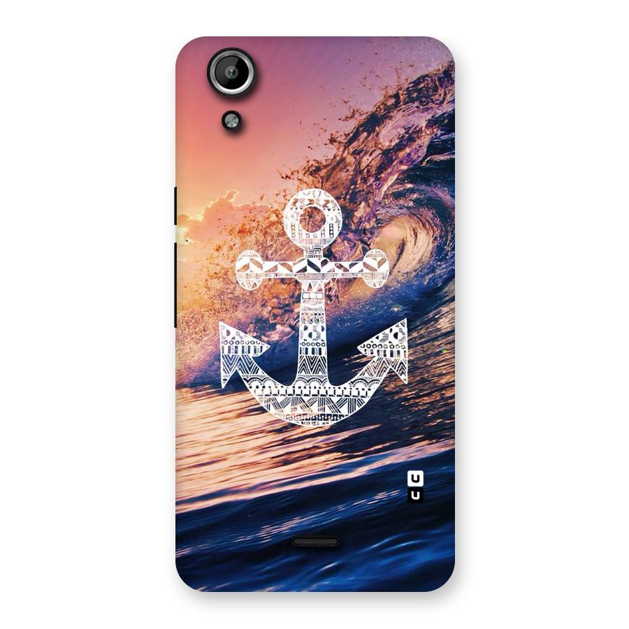 Ocean Anchor Wave Back Case for Micromax Canvas Selfie Lens Q345