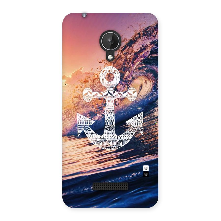 Ocean Anchor Wave Back Case for Micromax Canvas Spark Q380