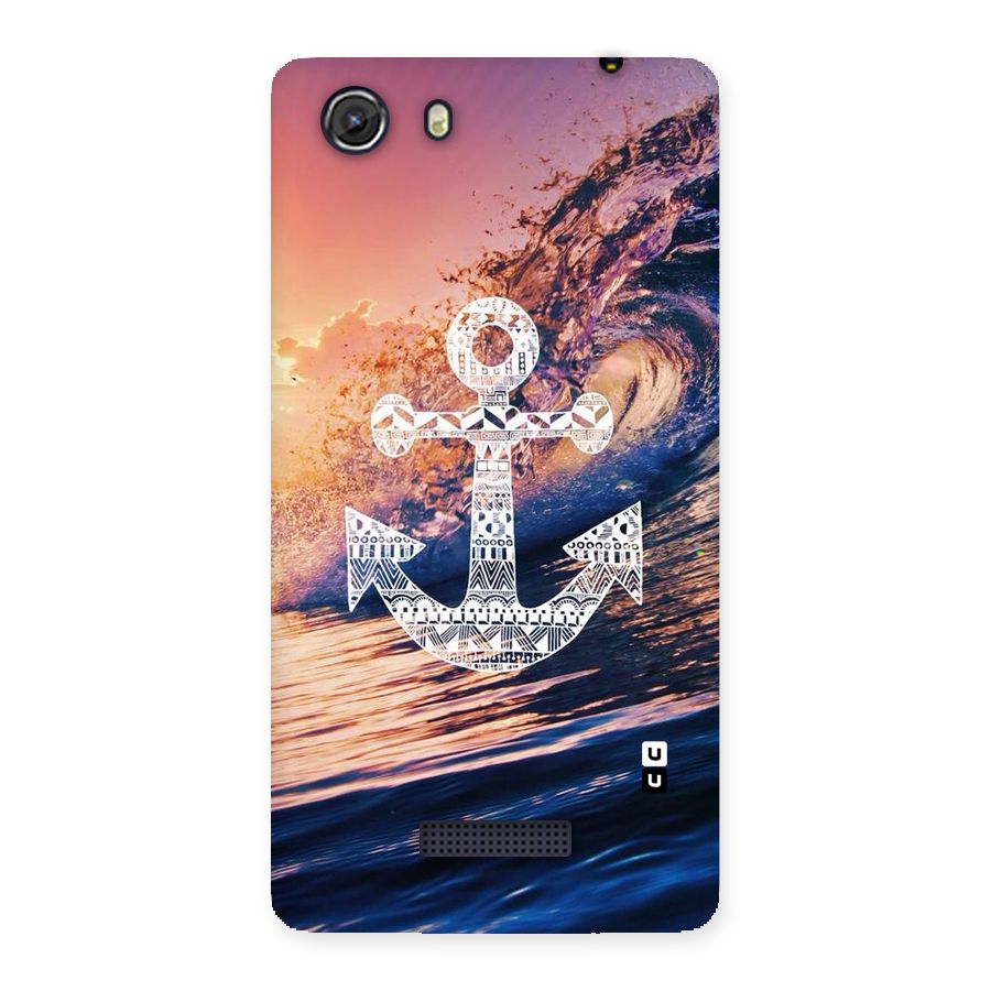 Ocean Anchor Wave Back Case for Micromax Unite 3