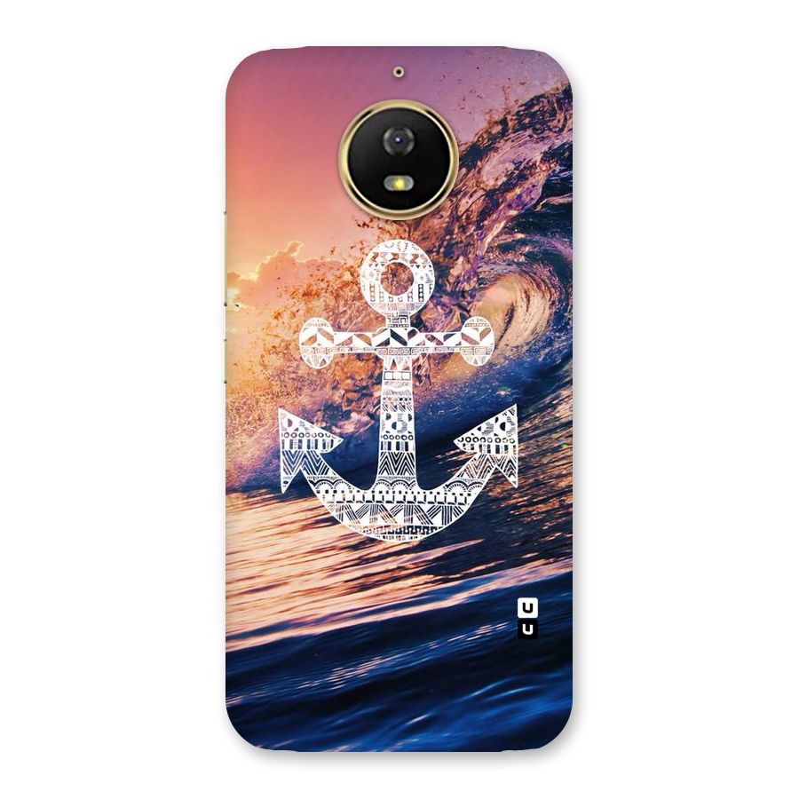 Ocean Anchor Wave Back Case for Moto G5s