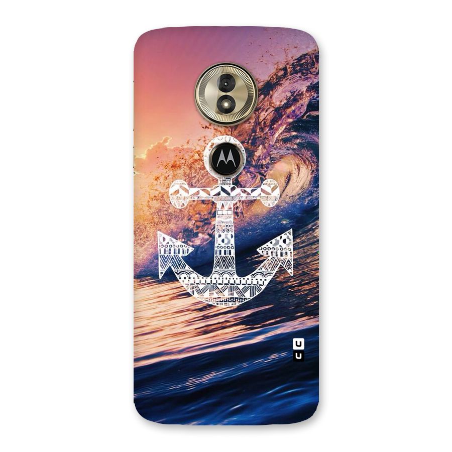 Ocean Anchor Wave Back Case for Moto G6 Play