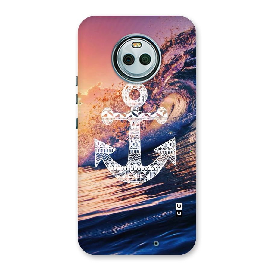 Ocean Anchor Wave Back Case for Moto X4