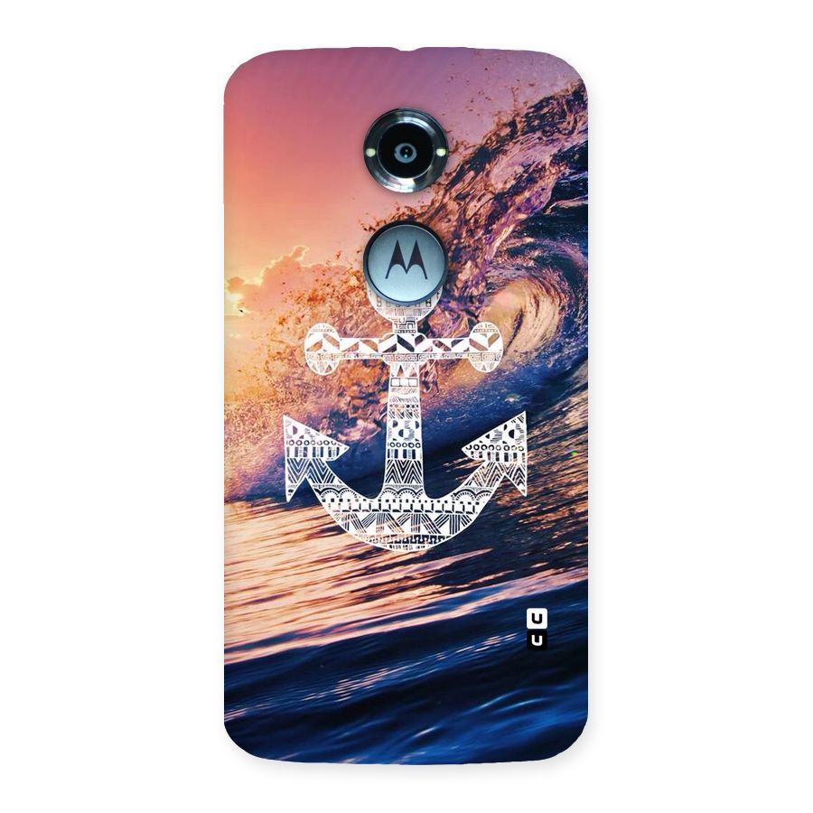Ocean Anchor Wave Back Case for Moto X 2nd Gen