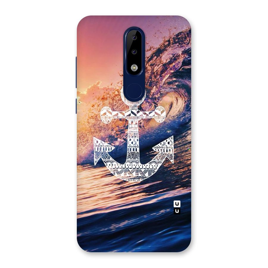 Ocean Anchor Wave Back Case for Nokia 5.1 Plus