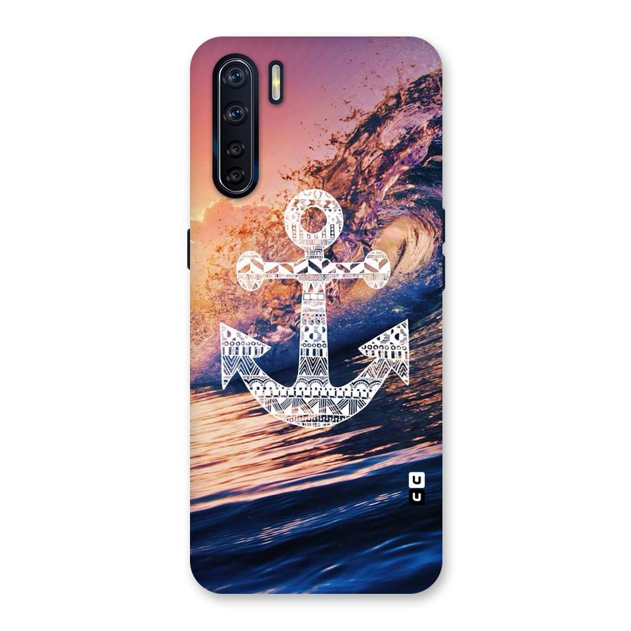 Ocean Anchor Wave Back Case for Oppo F15
