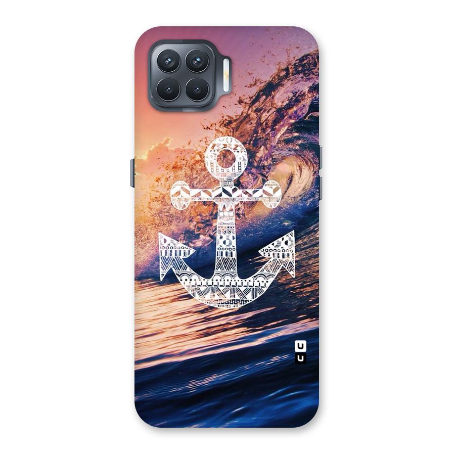 Ocean Anchor Wave Back Case for Oppo F17 Pro