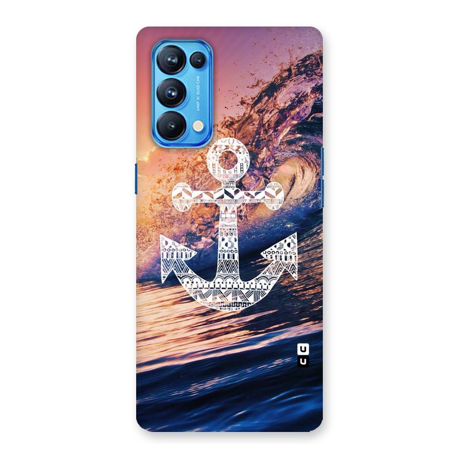 Ocean Anchor Wave Back Case for Oppo Reno5 Pro 5G