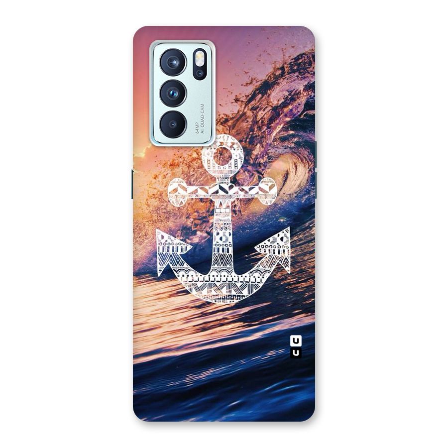 Ocean Anchor Wave Back Case for Oppo Reno6 Pro 5G