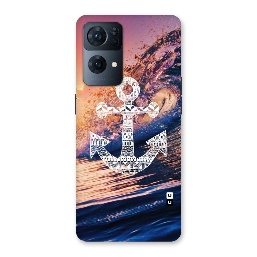 Ocean Anchor Wave Back Case for Oppo Reno7 Pro 5G