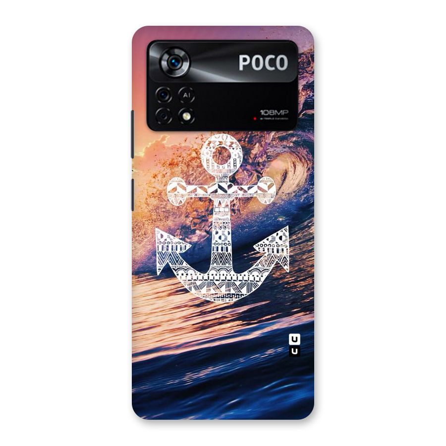 Ocean Anchor Wave Back Case for Poco X4 Pro 5G