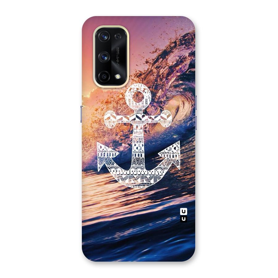 Ocean Anchor Wave Glass Back Case for Realme X7 Pro