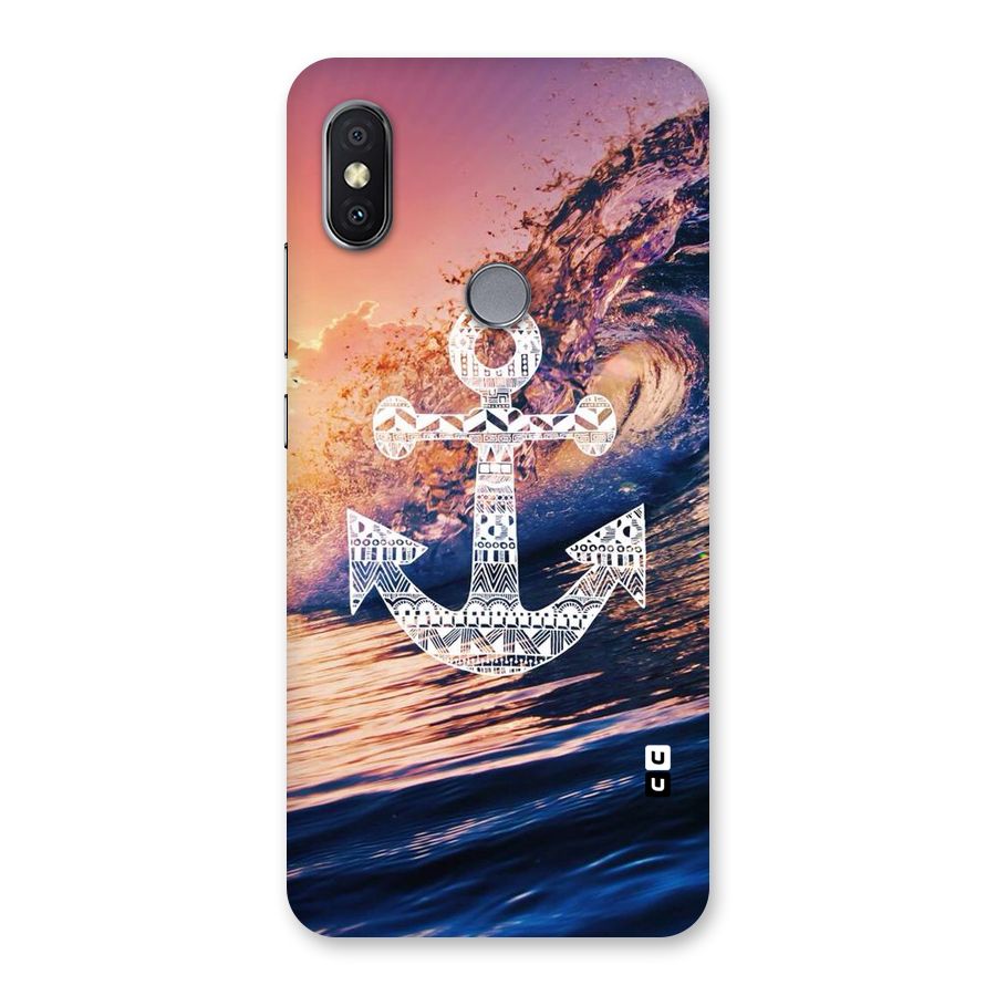 Ocean Anchor Wave Back Case for Redmi Y2