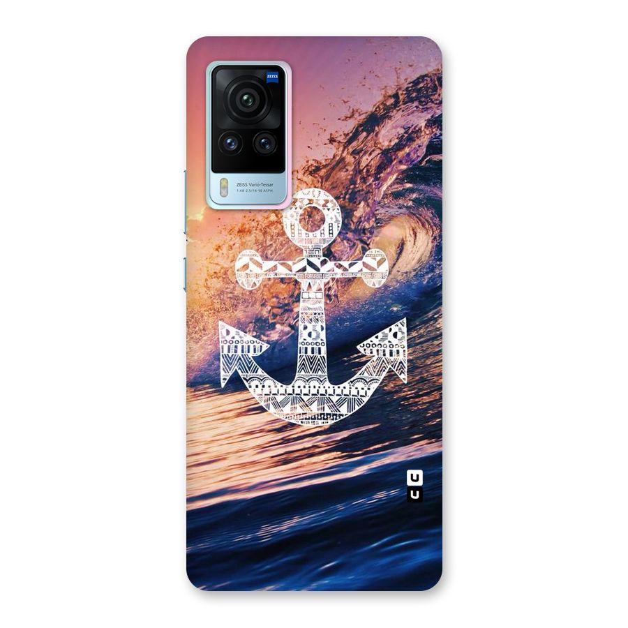 Ocean Anchor Wave Back Case for Vivo X60 Pro