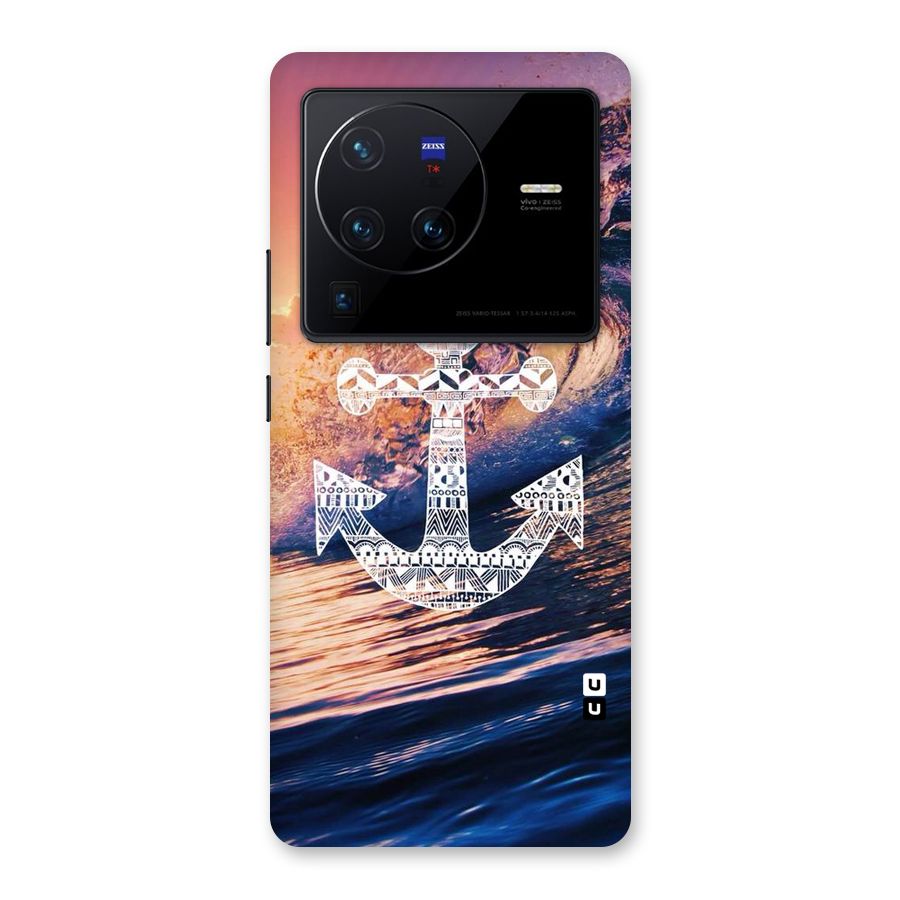 Ocean Anchor Wave Back Case for Vivo X80 Pro