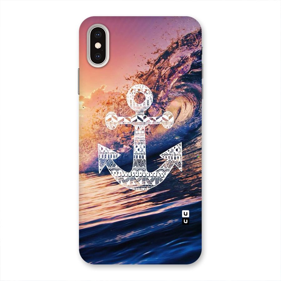 Ocean Anchor Wave Back Case for iPhone XS Max