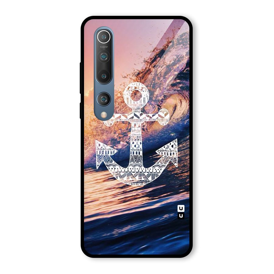 Ocean Anchor Wave Glass Back Case for Mi 10