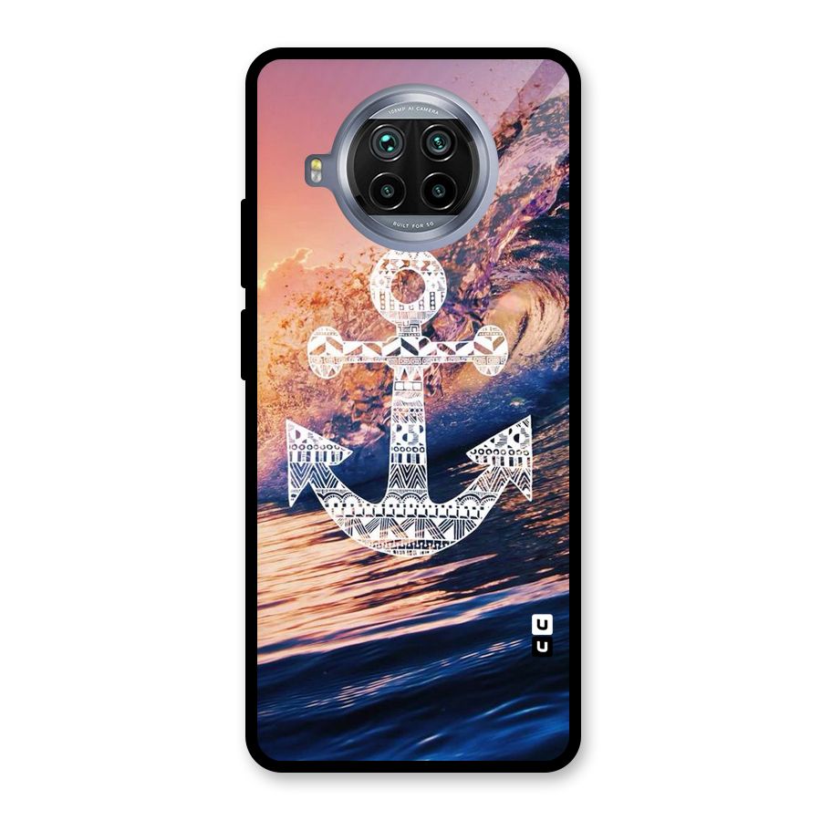 Ocean Anchor Wave Glass Back Case for Mi 10i