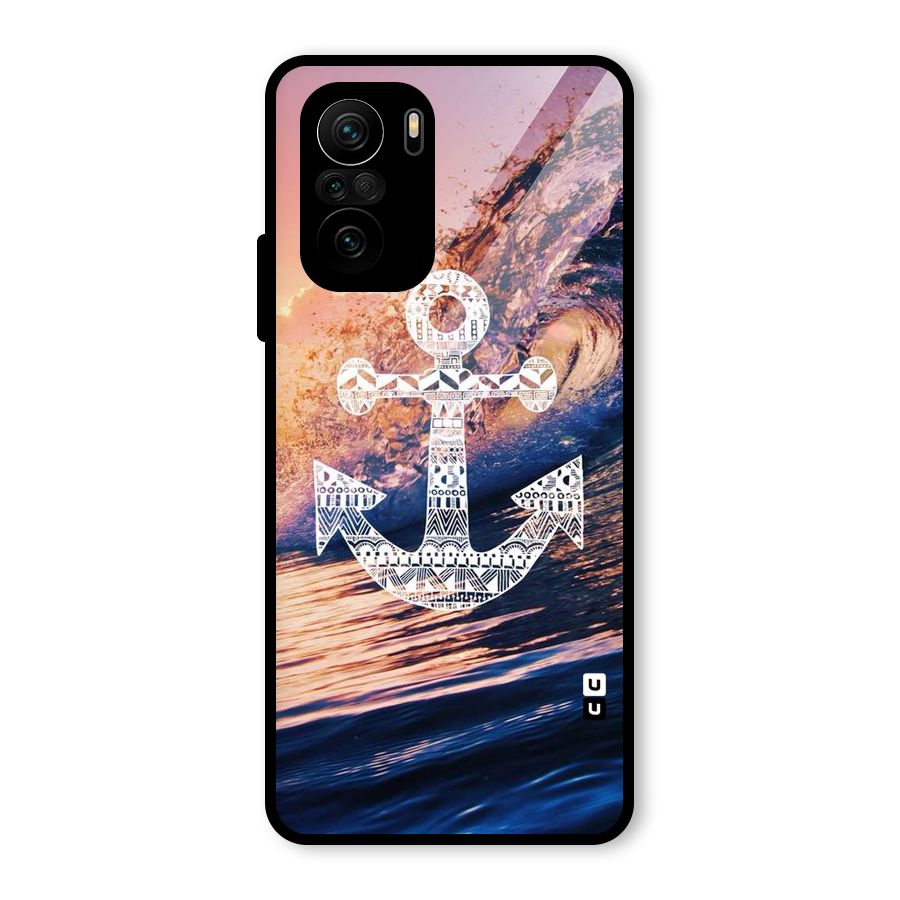 Ocean Anchor Wave Glass Back Case for Mi 11X Pro