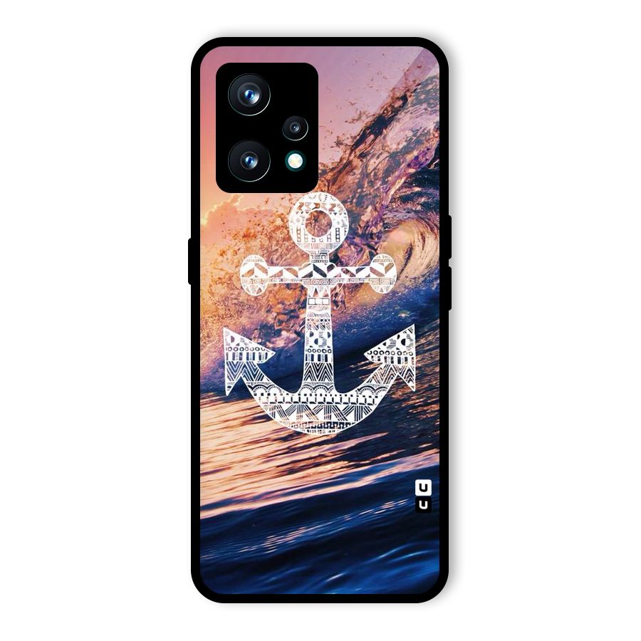 Ocean Anchor Wave Glass Back Case for Realme 9 Pro Plus 5G