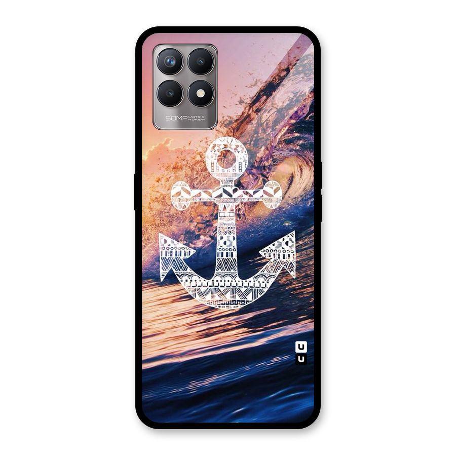 Ocean Anchor Wave Glass Back Case for Realme Narzo 50