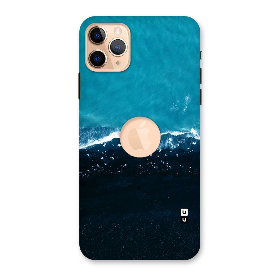 Ocean Blues Back Case for iPhone 11 Pro Max Logo Cut