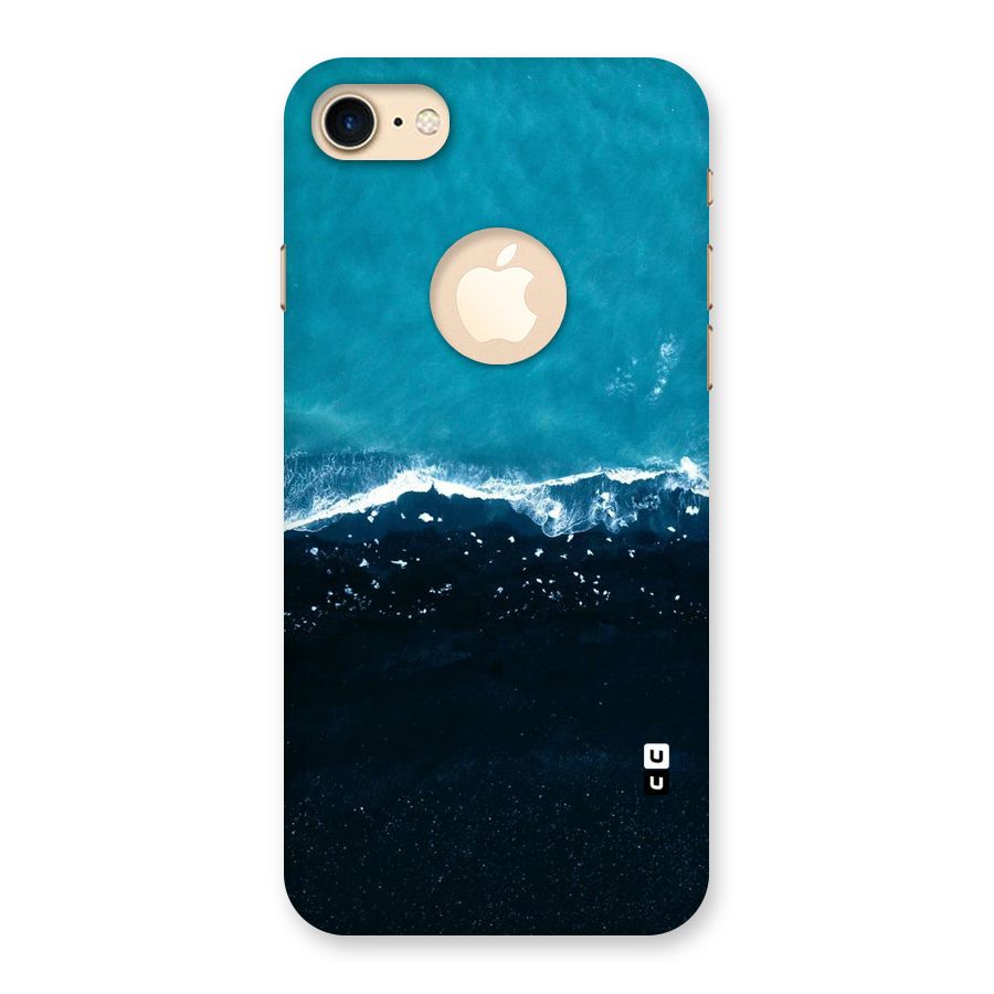 Ocean Blues Back Case for iPhone 7 Logo Cut