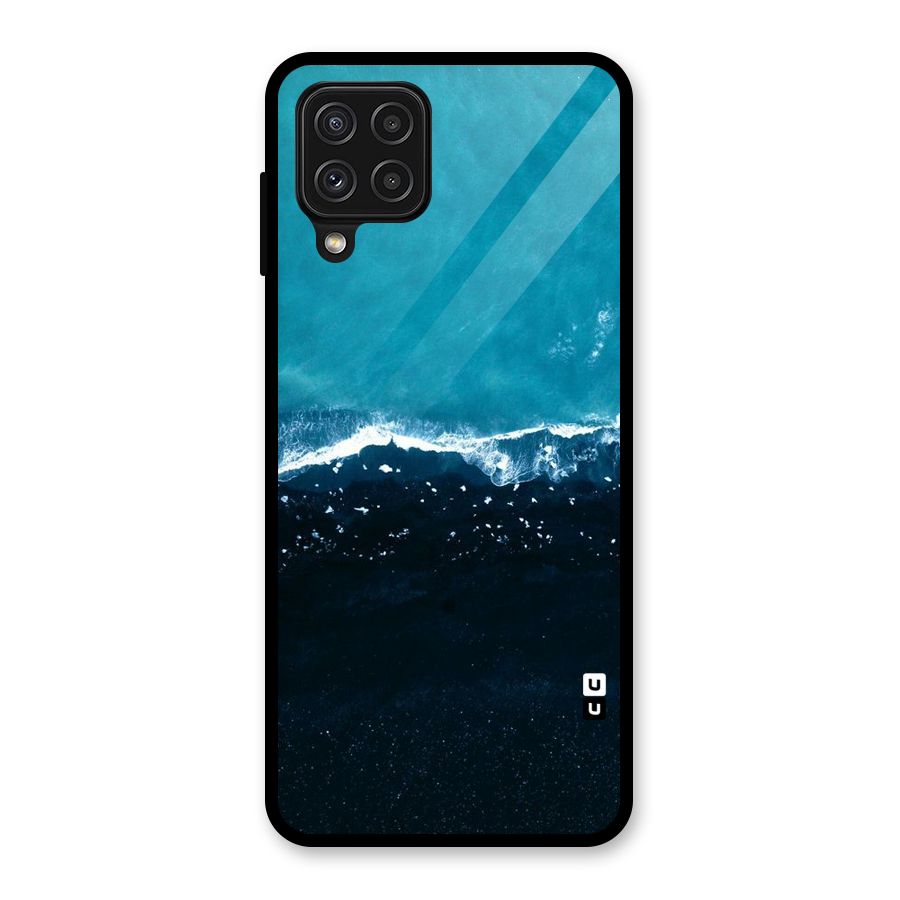 Ocean Blues Glass Back Case for Galaxy A22 4G