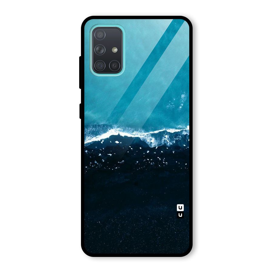Ocean Blues Glass Back Case for Galaxy A71