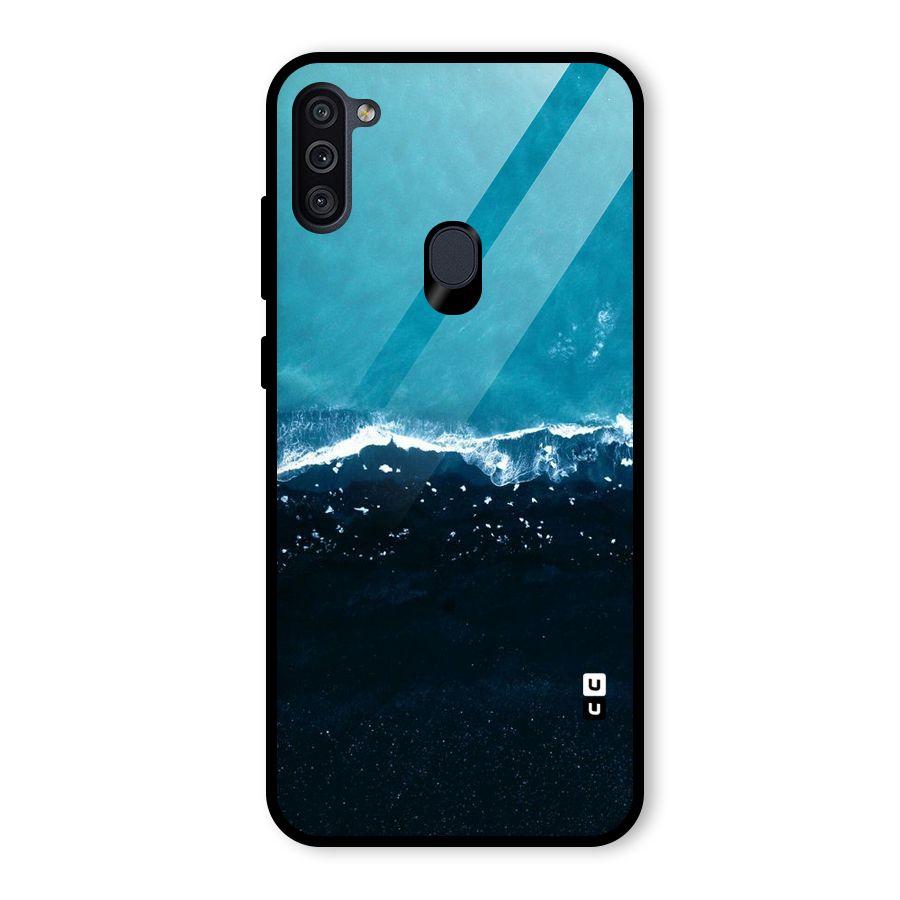 Ocean Blues Glass Back Case for Galaxy M11