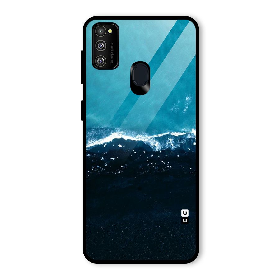 Ocean Blues Glass Back Case for Galaxy M30s