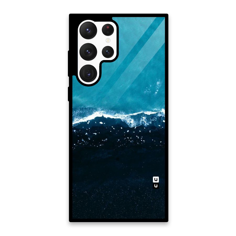 Ocean Blues Glass Back Case for Galaxy S22 Ultra 5G