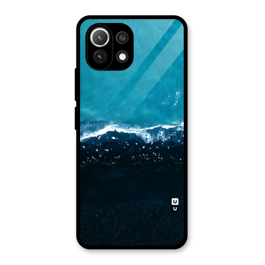 Ocean Blues Glass Back Case for Mi 11 Lite NE 5G