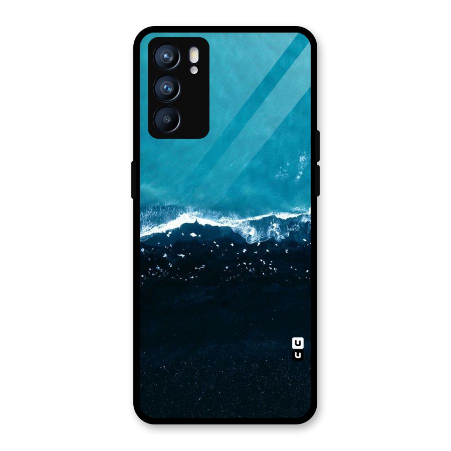Ocean Blues Glass Back Case for Oppo Reno6 5G