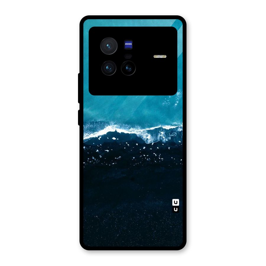 Ocean Blues Glass Back Case for Vivo X80