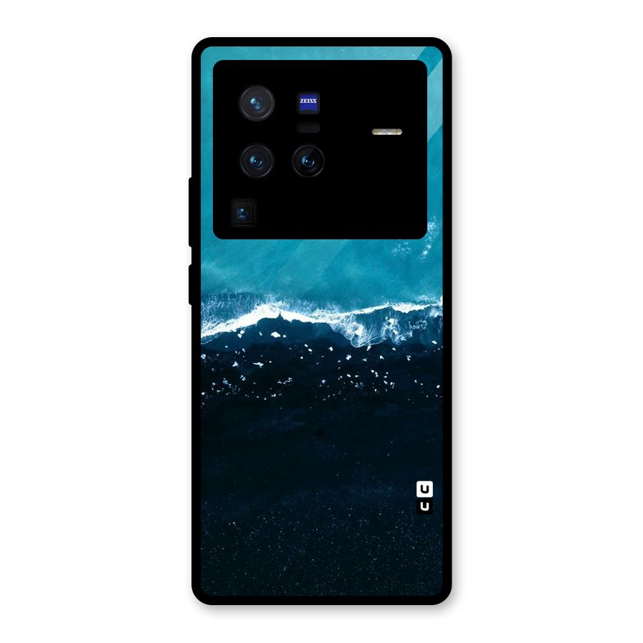 Ocean Blues Glass Back Case for Vivo X80 Pro