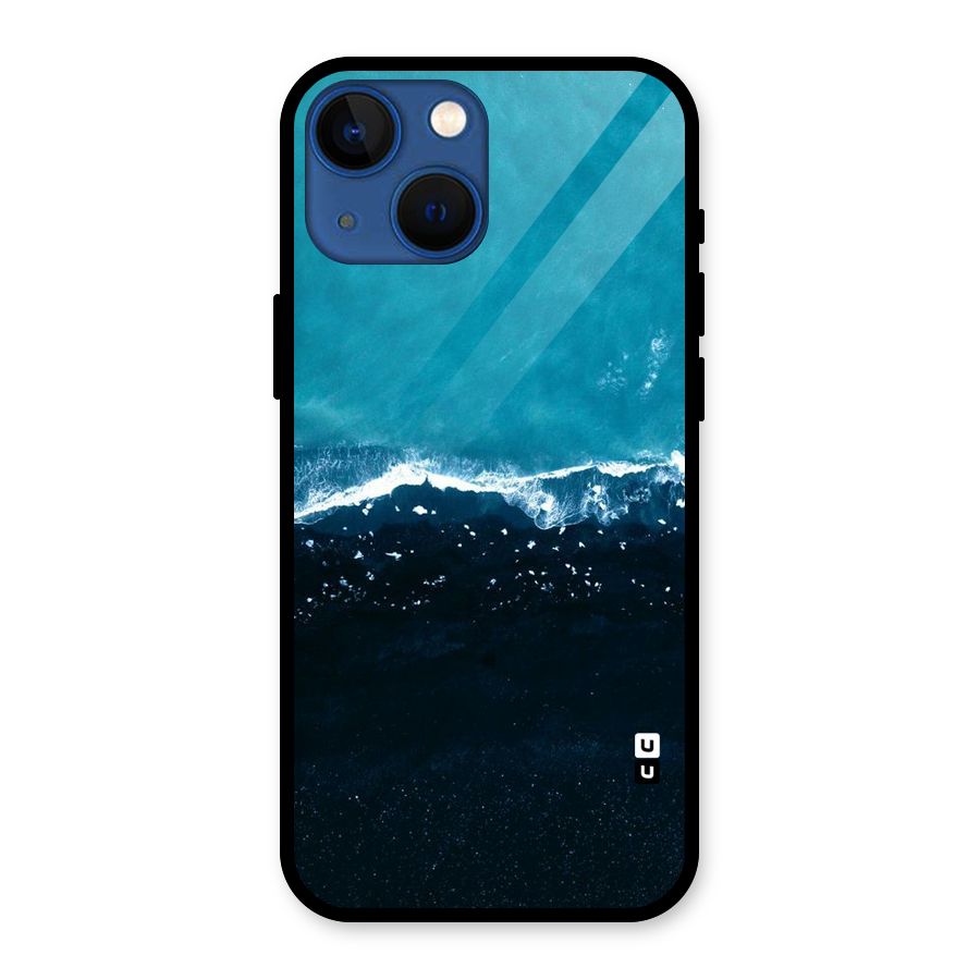 Ocean Blues Glass Back Case for iPhone 13 Mini