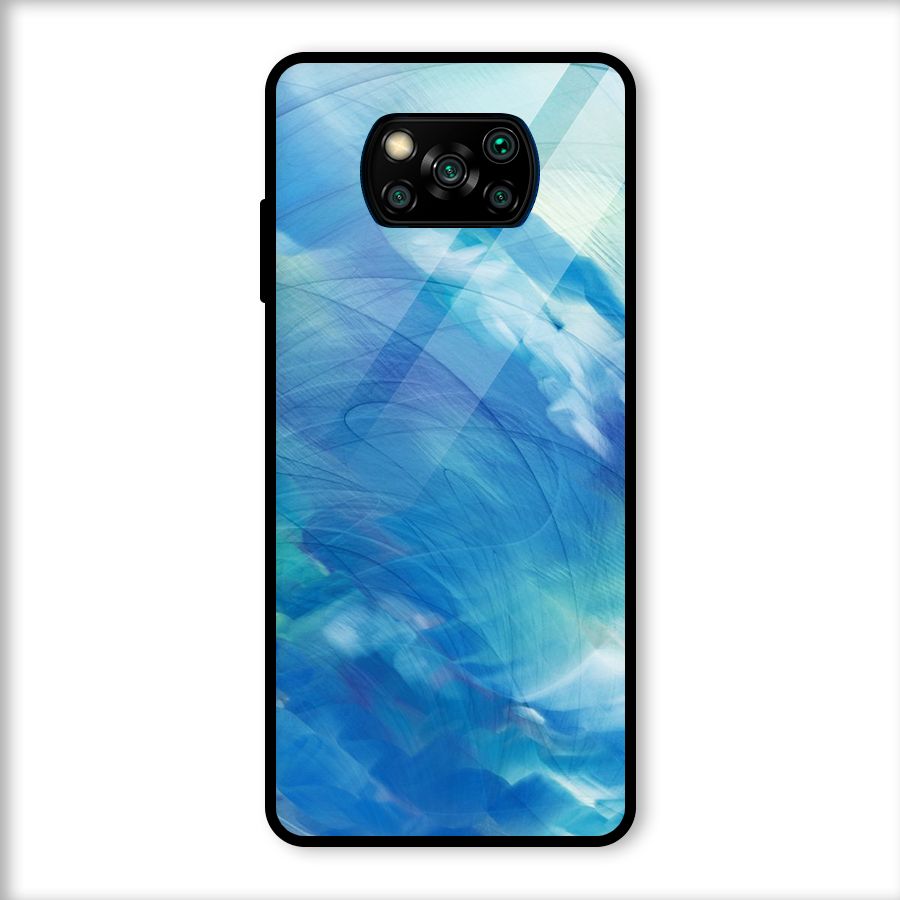 Ocean Mist Glass Back Case for Poco X3