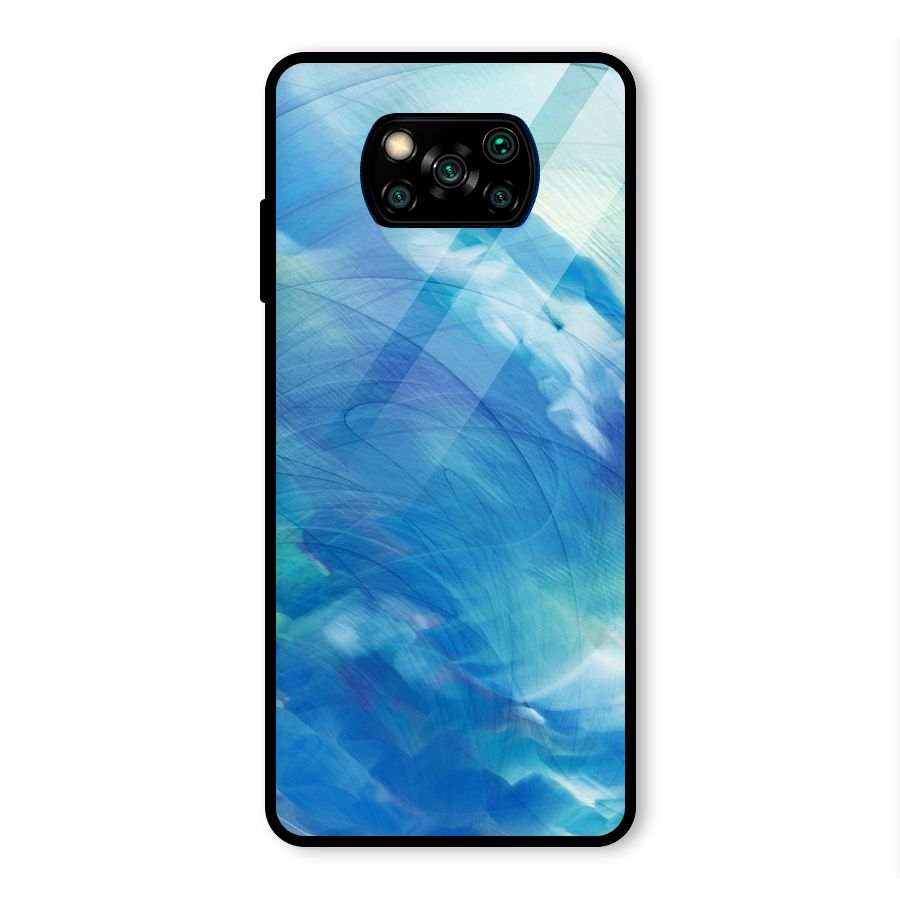 Ocean Mist Glass Back Case for Poco X3 Pro