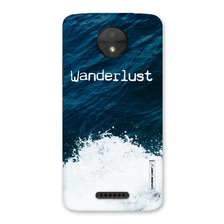 Ocean Wanderlust Back Case for Moto C