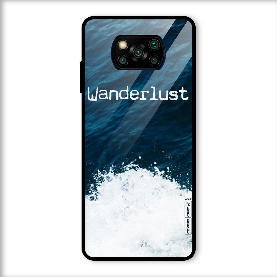 Ocean Wanderlust Glass Back Case for Poco X3