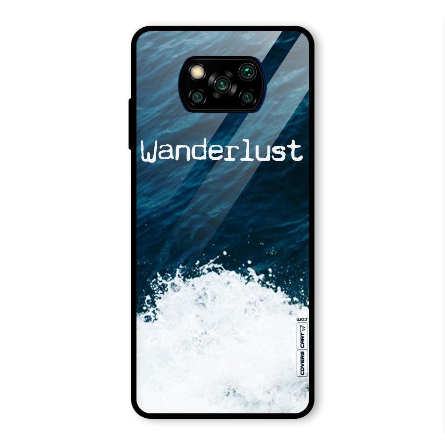 Ocean Wanderlust Glass Back Case for Poco X3 Pro