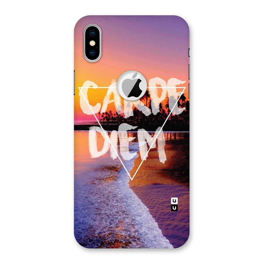 Oceanic Diem Back Case for iPhone X Logo Cut