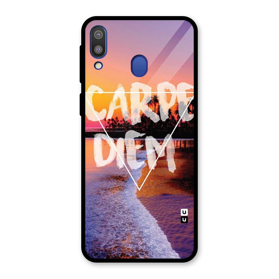 Oceanic Diem Glass Back Case for Galaxy M20