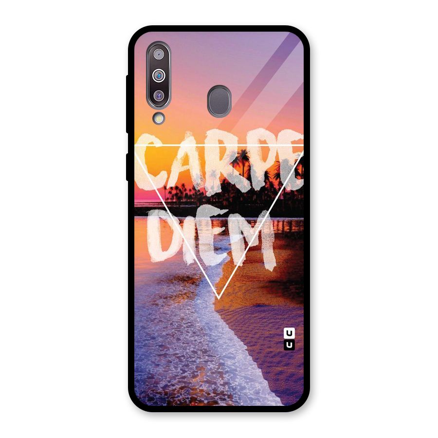 Oceanic Diem Glass Back Case for Galaxy M30