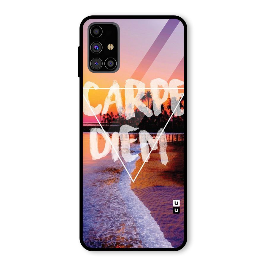 Oceanic Diem Glass Back Case for Galaxy M31s
