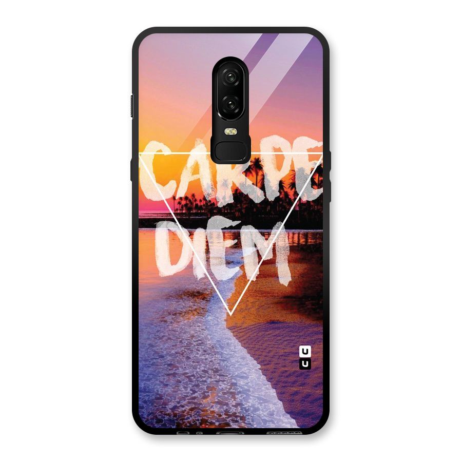Oceanic Diem Glass Back Case for OnePlus 6