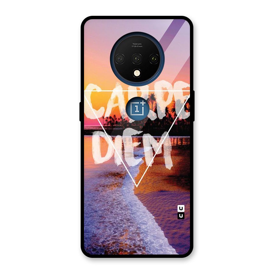 Oceanic Diem Glass Back Case for OnePlus 7T