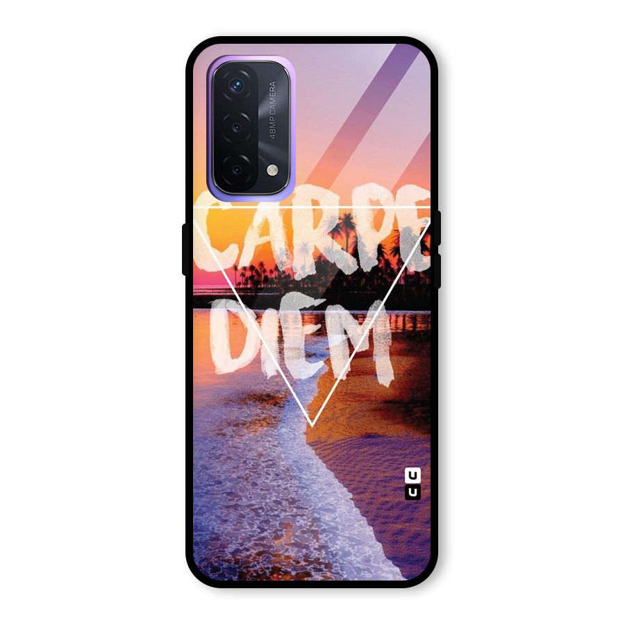 Oceanic Diem Glass Back Case for Oppo A74 5G