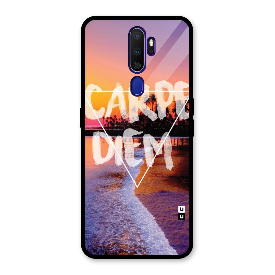 Oceanic Diem Glass Back Case for Oppo A9 (2020)