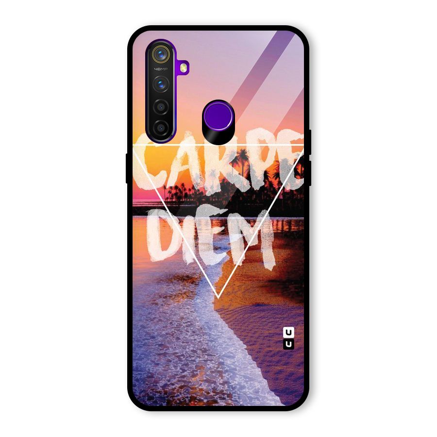Oceanic Diem Glass Back Case for Realme 5 Pro